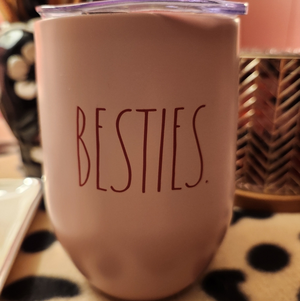 Rae Dunn Stemless Besties Wine Cup